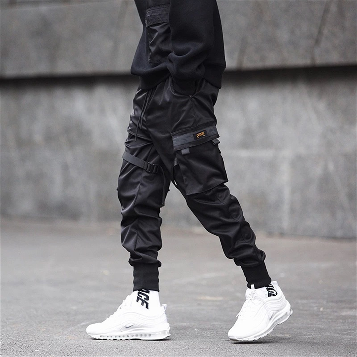 Черные брюки-карго в стиле хип – обзор и цена Streetwear Brand Clothing